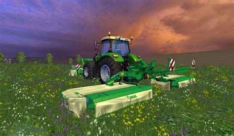 LS15 Krone Big T1600 and Mower set Mod for Farming Simulator 